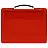 Портфель СТАММ с выдвижной ручкой, 270*350*45мм, красный Фото 0
