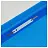 Папка-скоросшиватель пластик. перф. СТАММ А4, 120мкм, синяя с прозр. верхом Фото 1