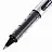 Ручка-роллер Uni-Ball Eye, ЧЕРНАЯ, корпус серебро, узел 0,5 мм, линия 0,3 мм, UB-150 BLACK Фото 2