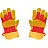 Перчатки рабочие утепленные от порезов и проколов Диггер комбинированные красные/желтые (размер 10.5) Фото 0