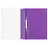 Папка-скоросшиватель пластик. СТАММ А4, 120мкм, фиолетовая с прозр. верхом Фото 0