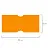 Этикет-лента 21х12 мм, прямоугольная, оранжевая, комплект 5 рулонов по 600 шт., BRAUBERG, 123570 Фото 1