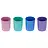 Подставка-стакан СТАММ "Лидер", пластиковая, круглая, пастельные цвета, ассорти