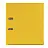 Папка-регистратор BRAUBERG с покрытием из ПВХ, 80 мм, с уголком, желтая (удвоенный срок службы), 227194 Фото 0