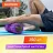Ролик массажный для йоги и фитнеса 26х8 см, EVA, фиолетовый, с выступами, DASWERK, 680020 Фото 3