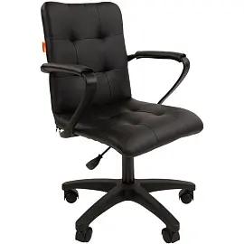 Кресло для руководителя Chairman 030 черное (искусственная кожа, пластик)