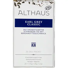 Чай Althaus Bio Earl Grey Classic черный с бергамотом 20 пакетиков