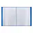 Папка с 40 вкладышами СТАММ "Кристалл" А4, 21мм, 700мкм, пластик, синяя Фото 0