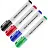 Набор маркеров перманентных Attache 4 цвета (толщина линии 1,5-3 мм) скошенный наконечник Фото 0