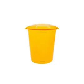 Бак для медицинских отходов СЗПИ класса Б желтое 65 л (5 штук в упаковке)