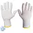 Перчатки рабочие защитные JetaSafety JS011n нейлоновые белые (4 нити, 13 класс, размер 8, М, 12 пар в упаковке)