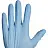 Перчатки медицинские смотровые нитриловые Safe and Care TN 301 текстурированные нестерильные неопудренные размер M (7-8) голубые (100 пар/200 штук в у Фото 1