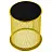 Подставка-органайзер BRAUBERG "Germanium", металлическая, круглое основание,100х89 мм, желтая, 231980 Фото 0