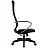 Кресло руководителя Метта SU-BK-8 PL, ткань-сетка черная №20, спинка-сетка, топ-ган (101/001, 131/001) Фото 0