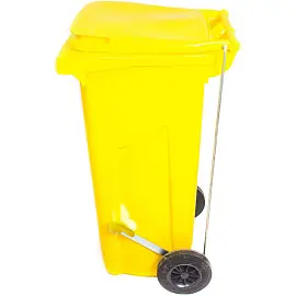 Контейнер для медицинских отходов СЗПИ Инновация класса Б желтый 120 л (с педалью)