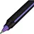 Ручка шариковая Attache Meridian синяя корпус soft touch (черно-фиолетовый корпус, толщина линии 0.35 мм) Фото 1