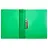 Папка с боковым зажимом СТАММ "Кристалл" А4, 17мм, 700мкм, пластик, зеленая Фото 0