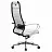 Кресло офисное МЕТТА "К-6" хром, экокожа, сиденье и спинка мягкие, белое Фото 2