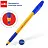 Ручка шариковая Cello "Tri-Grip yellow barrel" синяя, 0,7мм, грип, штрих-код Фото 2