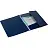 Папка на резинках Комус Шелк А4 15 мм пластиковая до 200 листов синяя (толщина обложки 0.5 мм) Фото 1