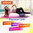 Ролик массажный для йоги и фитнеса 26х8 см, EVA, фиолетовый, с выступами, DASWERK, 680020 Фото 1