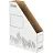 Лоток вертикальный для бумаг 75 мм Attache картонный белый (2 штуки в упаковке) Фото 3