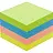 Стикеры Attache Selection 51х51 мм неоновые 4 цвета (зеленый, голубой, розовый, желтый) 400 листов Фото 1