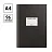 Книга учета OfficeSpace, А4, 96л., клетка, 200*290мм, бумвинил, цвет черный, блок офсетный, наклейка Фото 0