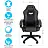 Кресло игровое Helmi HL-S15 "Skyline", экокожа, черная/серая, механизм качания Фото 0