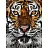 Картина по номерам на холсте ТРИ СОВЫ "Тигриный взгляд", 30*40, с акриловыми красками и кистями