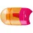 Точилка пластиковая с ластиком Faber-Castell "Combi Mini" 1 отверстие, контейнер, розовый/оранжевый Фото 1
