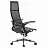 Кресло офисное МЕТТА "К-7-Т" хром, прочная сетка, сиденье и спинка регулируемые, черное Фото 3