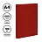 Папка со 100 вкладышами СТАММ А4, 30мм, 600мкм, пластик, красная Фото 0