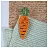 Набор для вышивания Klart "Брошь. Морковь", 3*9см Фото 1