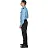 Рубашка для охранника с длинными рукавами голубая/темно-синяя (размер 48-50, рост 170-176) Фото 2