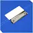 Папка-планшет с зажимом OfficeSpace А4, 1800мкм, пластик (полифом), синий Фото 1