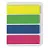 Закладки клейкие неоновые STAFF, 45х12 мм, 100 штук (4 цвета х 25 листов), европодвес, 127148 Фото 0