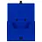 Папка-портфель 1 отделение СТАММ "Стандарт" А4, 1000мкм, на замке, пластик, синяя Фото 2
