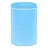 Подставка-стакан СТАММ "Фаворит", пластиковая, квадратная, голубая Фото 0