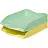 Лоток горизонтальный для бумаг Attache Selection пластиковый зеленый и желтый (2 штуки в упаковке) Фото 4