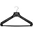 Вешалка-плечики для легкой одежды Attache C040 с перекладиной черная (размер 50-52)