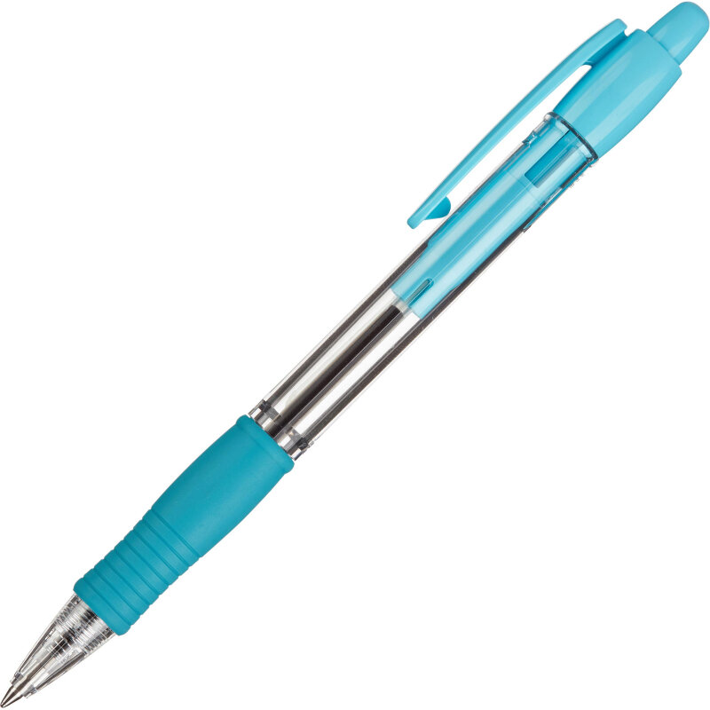 Ручка шариковая автоматическая Pilot Super Grip BPGP-10R-F SL синяя (толщина линии 0.22), (арт. 112535) цена: 117 р. — купить оптом и в розницу