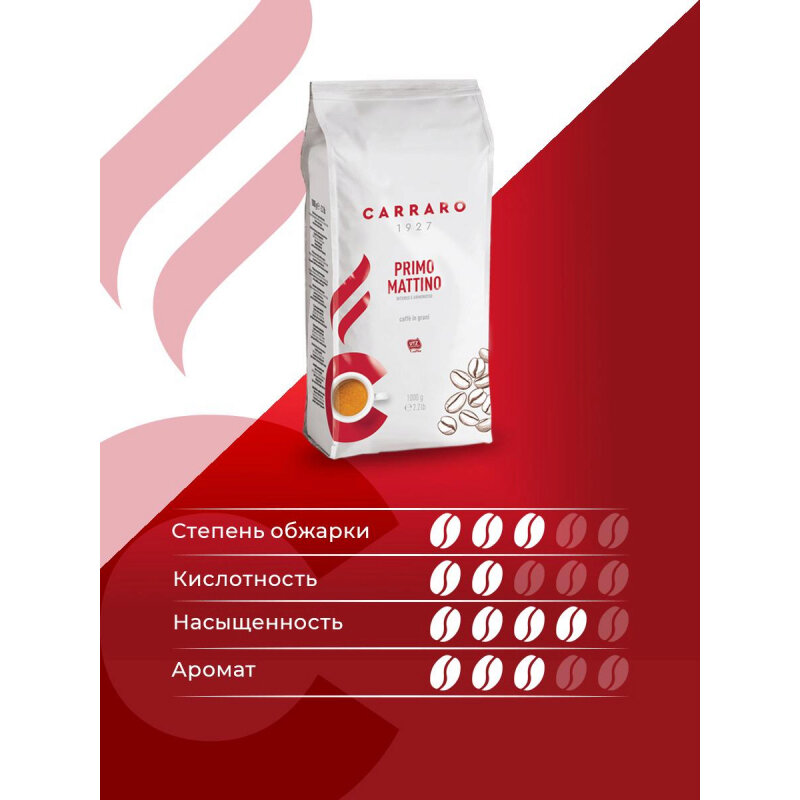 Кофе в зернах carraro aroma. Кофе Carraro primo mattino. Кофе Карраро Примо маттино в зернах. Кофе зерновой Carraro primo mattino 1 кг. Кофе в зернах Carraro primo mattino.