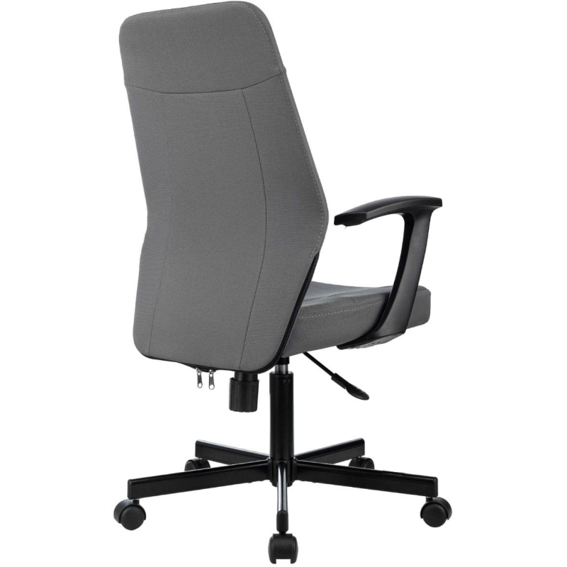 Кресло офисное easy chair 224 черное искусственная кожа металл