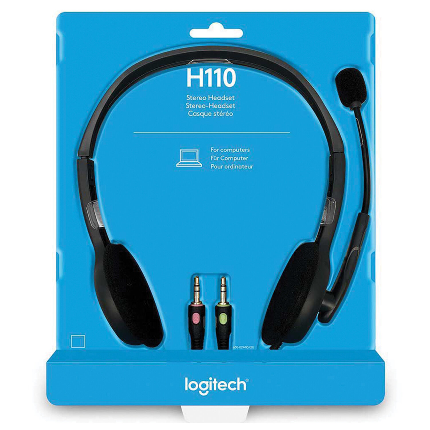 Как подключить наушники logitech pro Гарнитура проводная Logitech Stereo Headset H110 (981-000271) купить в Москве, ц