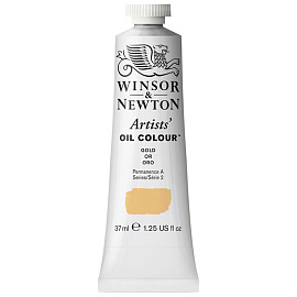 Краска масляная профессиональная Winsor&Newton "Artists Oil", 37мл, золотой