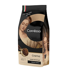 Кофе молотый Coffesso Crema 250 г (вакуумная упаковка)