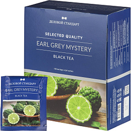 Чай черный Деловой Стандарт Earl Grey Mystery 100 пакетиков (бергамот)