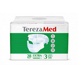 Подгузники Tereza Med extra large №3 (28 штук в упаковке)