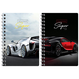 Записная книжка А6 120л., на гребне ArtSpace "Авто. Ultimate super cars